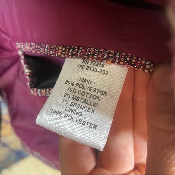 Nicole Miller marbled pink suit jacket - Picture 8 of 12